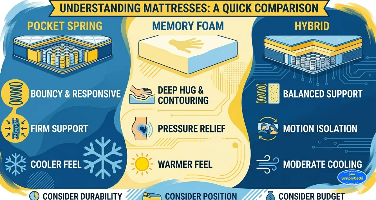 mattresses pocket,memory and hybrid