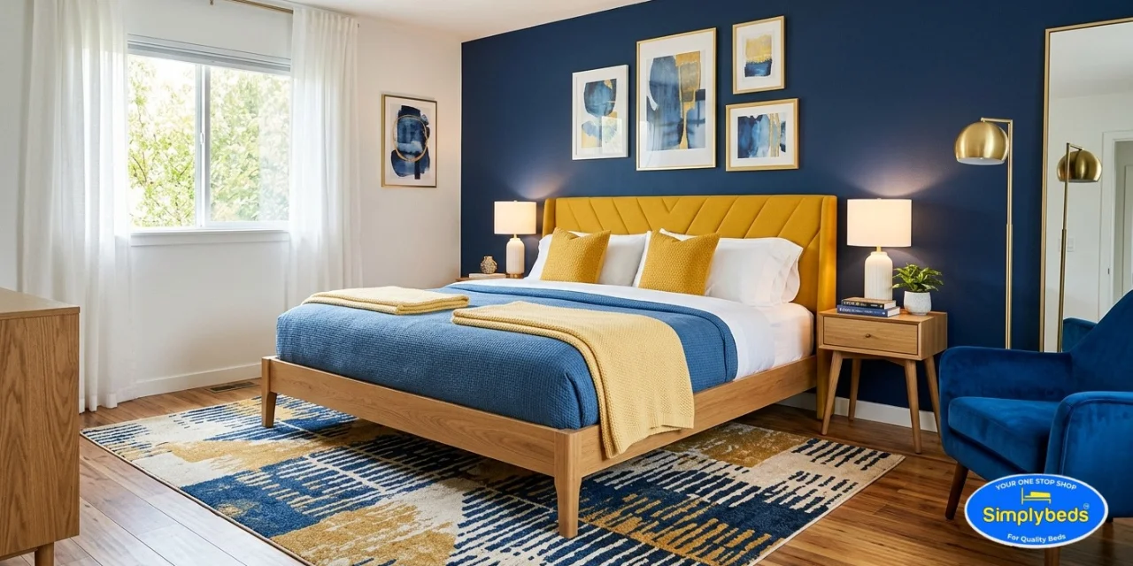 king size bed with headboard
